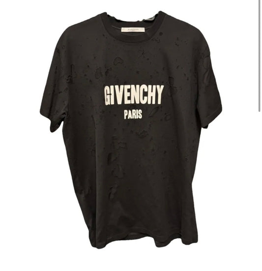 Givenchy Distressed T-shirt with see through holes