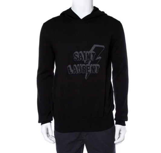 Saint Laurent Lightning Bolt Hooded sweater