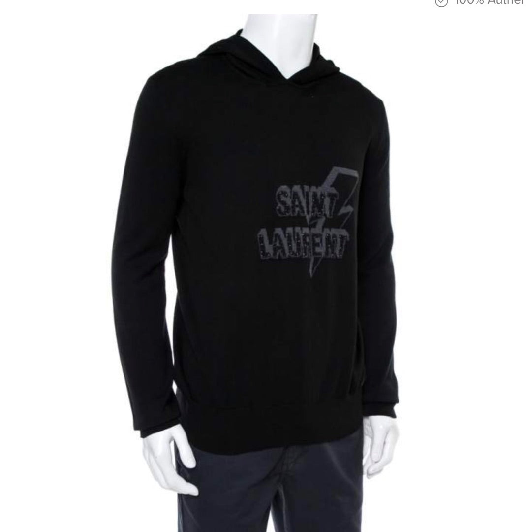 Saint Laurent Lightning Bolt Hooded sweater
