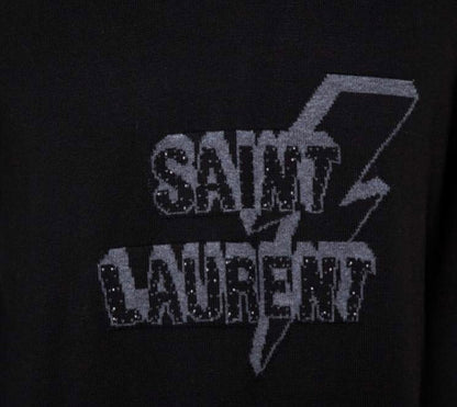 Saint Laurent Lightning Bolt Hooded sweater