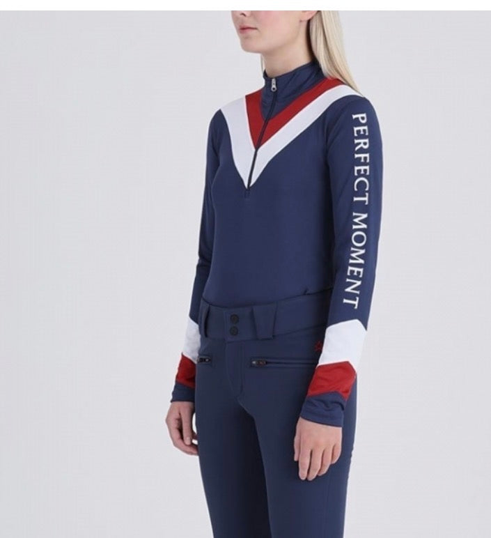 Perfect Moment Chevron Thermal 1/2 Zip