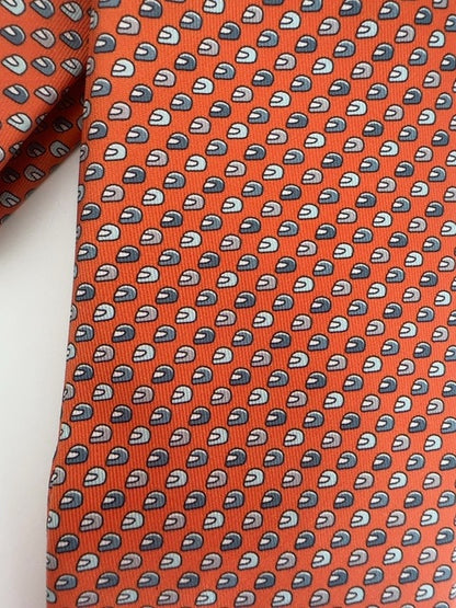 Hermes Tie with Helmets