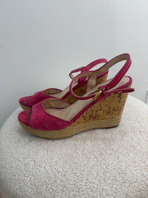 Prada Suede Wedges