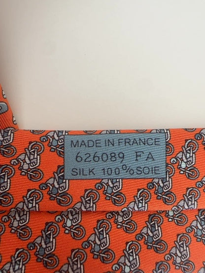 Hermes Tie with Helmets