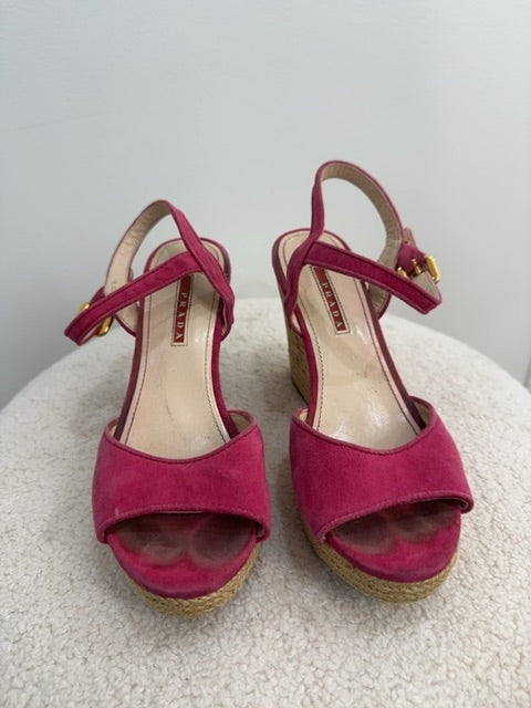 Prada Suede Wedges