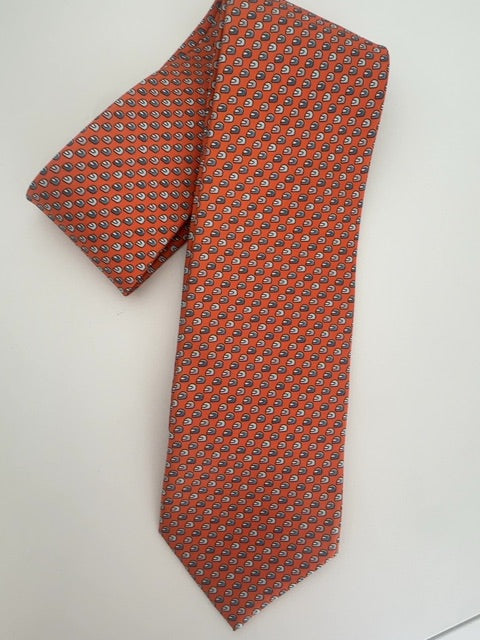 Hermes Tie with Helmets