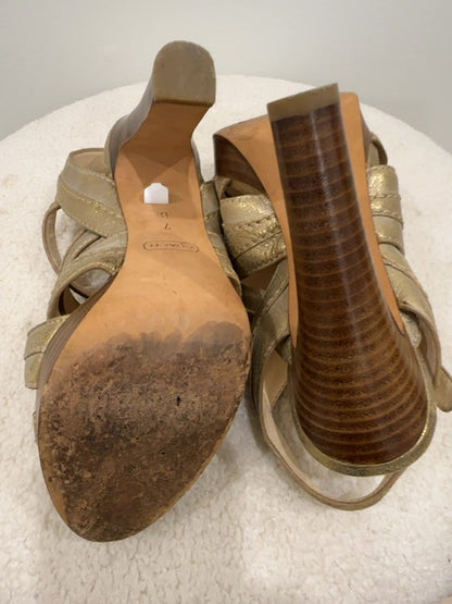 Coach Leather Sandals Heels