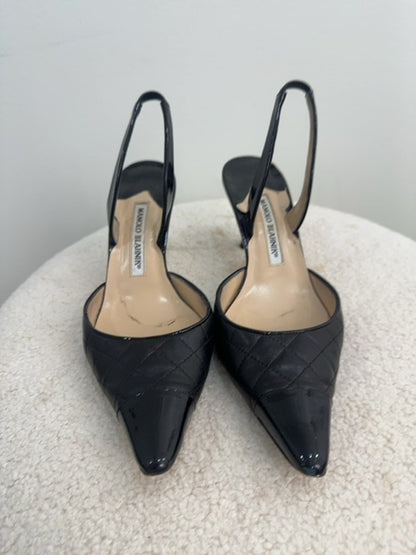 Manolo Blahnik Sling back patent leather