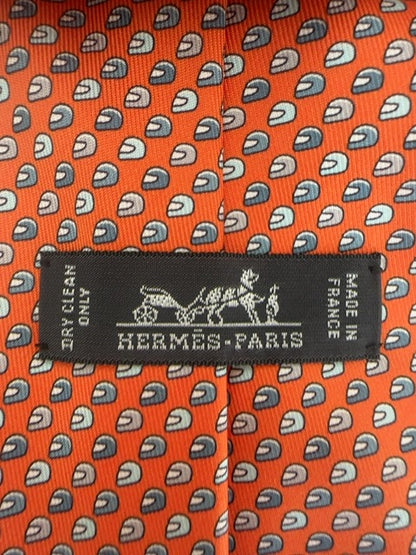 Hermes Tie with Helmets