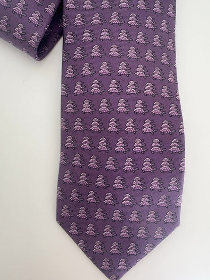 Hermes Tie with Turtles