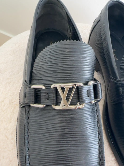 Louis Vuitton Louis Vuitton Blue Epi Leather Major Loafers