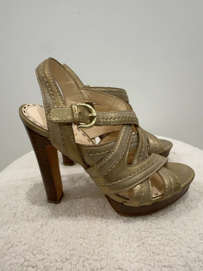 Coach Leather Sandals Heels