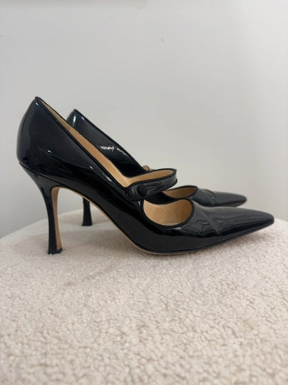 Manolo Blahnik Mary Jane point patent  Heels