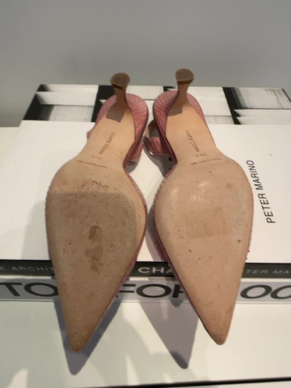 Manolo Blahnik Snakeskin Heels