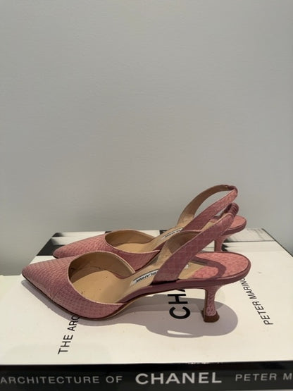 Manolo Blahnik Snakeskin Heels