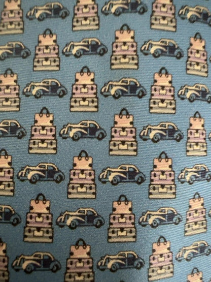 Louis Vuitton Silk Tie with Classic Cars