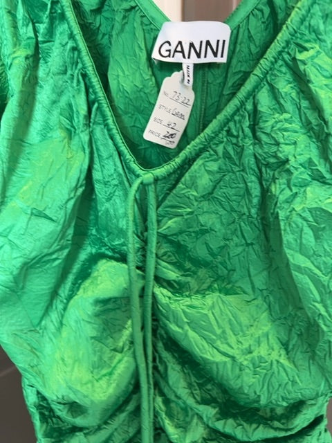 Ganni Crinkle Midi Dress