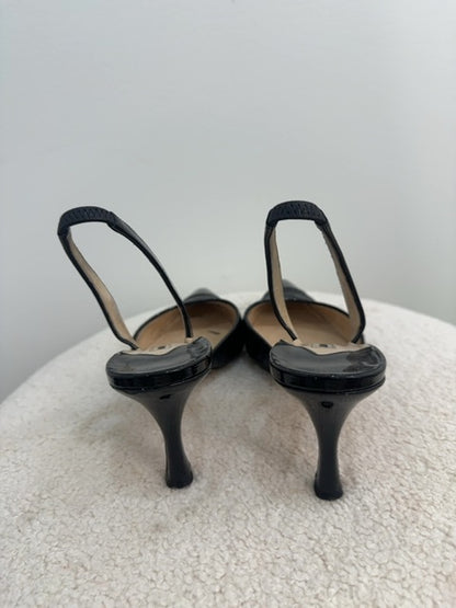 Manolo Blahnik Sling back patent leather