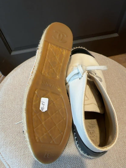 Chanel Lace up Espadrilles