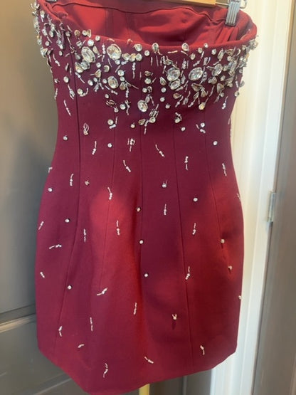 Jonathan Simkhai Arta embellished crêpe corset minidress
