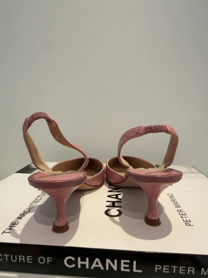 Manolo Blahnik Snakeskin Heels