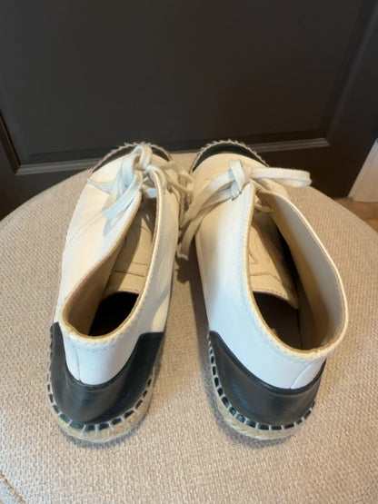 Chanel Lace up Espadrilles