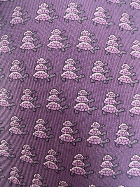 Hermes Tie with Turtles