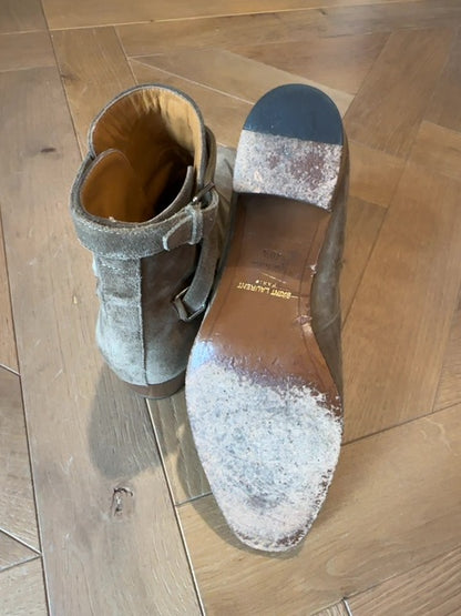 Saint Laurent Boots - Suede Booties