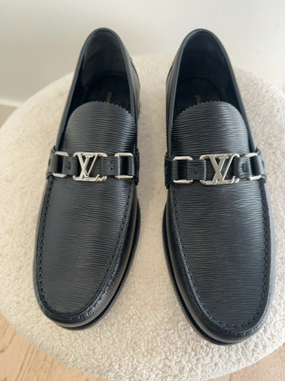 Louis Vuitton Louis Vuitton Blue Epi Leather Major Loafers