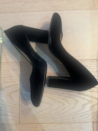 Prada Suede Block Heels