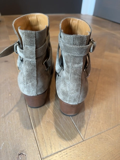 Saint Laurent Boots - Suede Booties