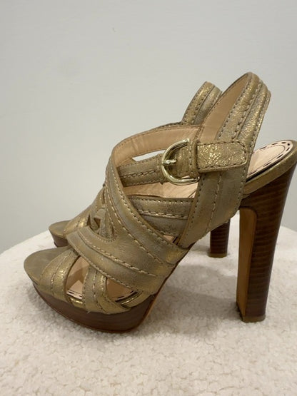 Coach Leather Sandals Heels