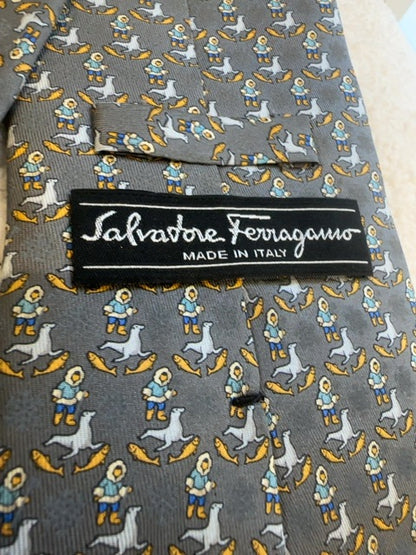 Ferragamo Silk Tie with seal