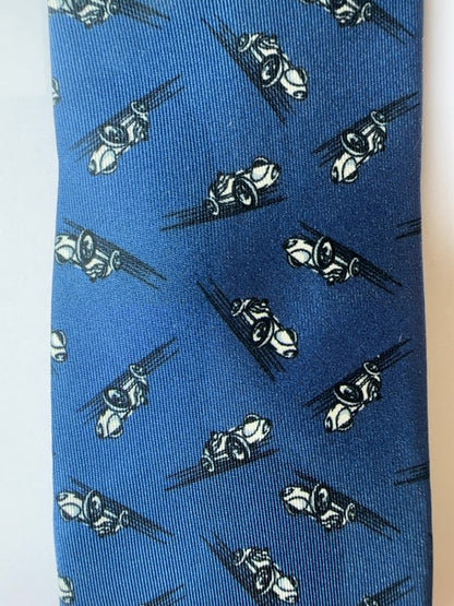 Prada Silk Tie with Race Cars