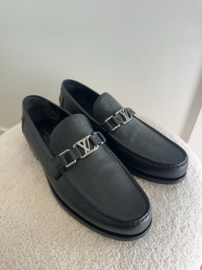 Louis Vuitton Louis Vuitton Blue Epi Leather Major Loafers