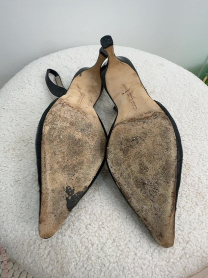 Manolo Blahnik Sling back patent leather