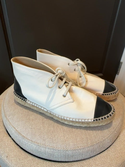 Chanel Lace up Espadrilles