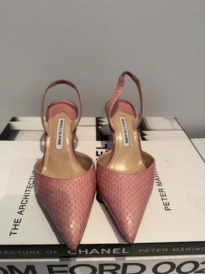 Manolo Blahnik Snakeskin Heels